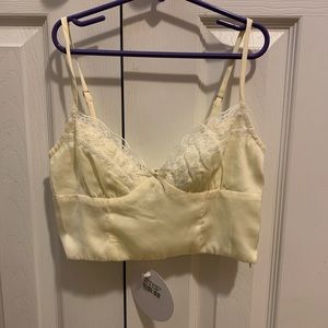 old school lemon crop top